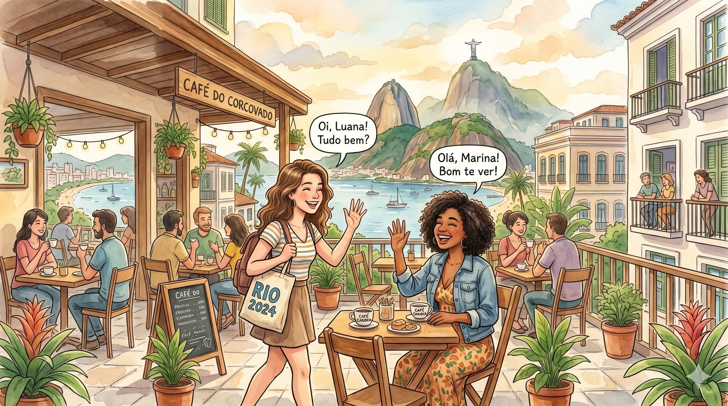 A café scene from the book